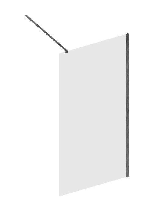 Duschabtrennung Baho Cala Gunmetal 80cm