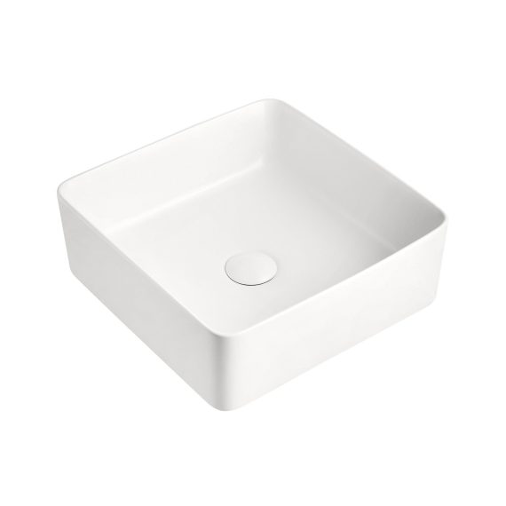 Lavabo Baho Montclair 36x36 blanco mate