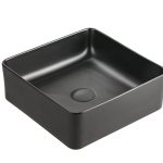 Lavabo Baho Montclair 36×36 negro mate