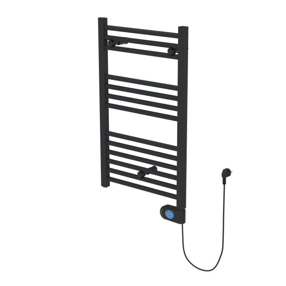 Radiador-toallero Baho Solano negro 800x500 electr.