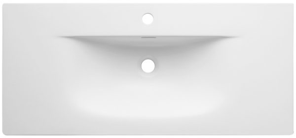 Lavabo Baho Sena 101x46 blanco mate