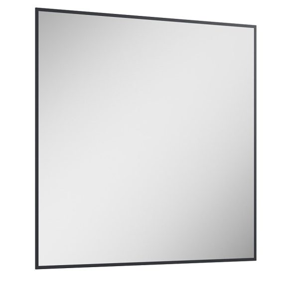 Espejo Baho Nero 80x80 marco negro