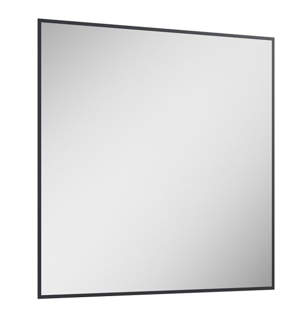 Espejo Baho Nero 80x80 marco negro