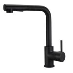 Grifo de cocina Baho Pull negro mate