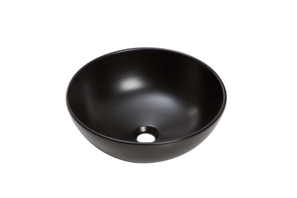 Lavabo Baho Ovo diàmetre 40 negre mat