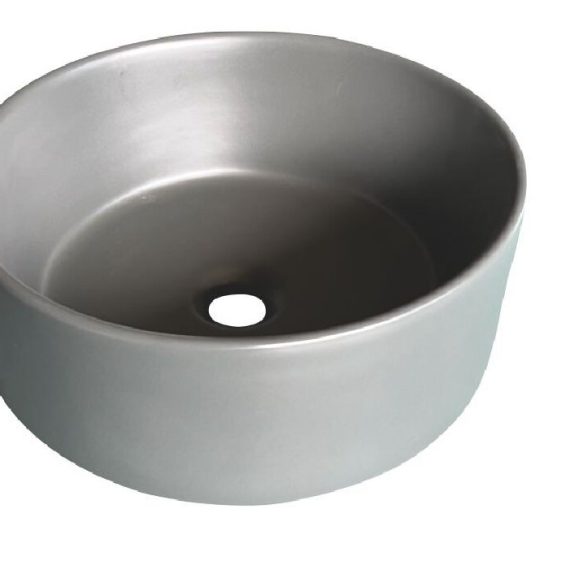 Lavabo Ópalo Baho redondo diam.40,5 gris antracita mate