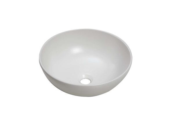 Lavabo Baho Ovo diàmetre 40 blanc mat