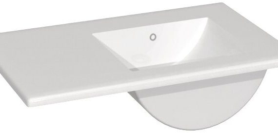 Lavabo Baho Codigo 81x46 asimetrico derecha