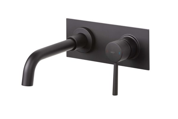 Aixeta de lavabo encastable Baho Rondo negre