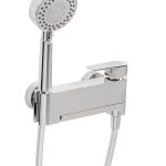 Grifo de baño/ducha Baho Plano con accesorios cromo