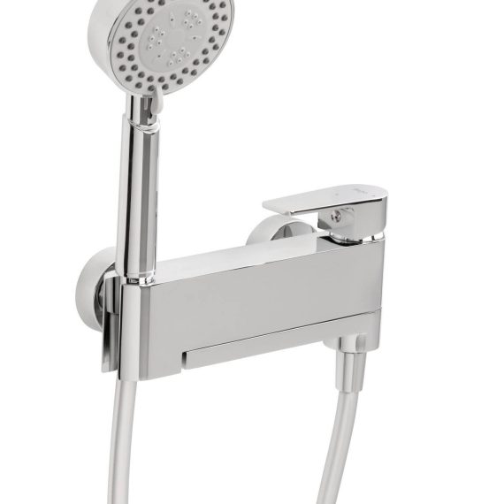 Grifo de baño/ducha Baho Plano con accesorios cromo