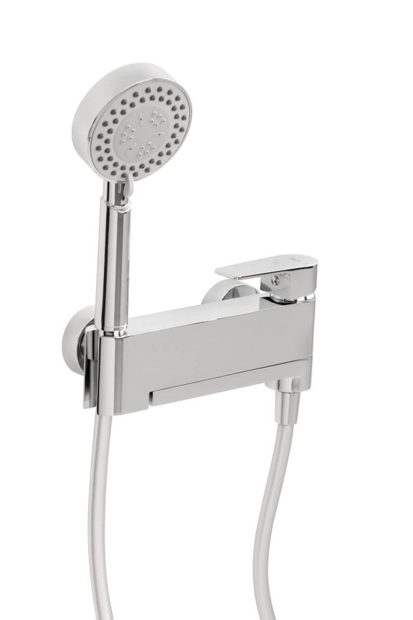 Grifo de baño/ducha Baho Plano con accesorios cromo