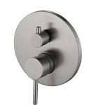 Grifo ducha Baho Acero empotrado 2 vias