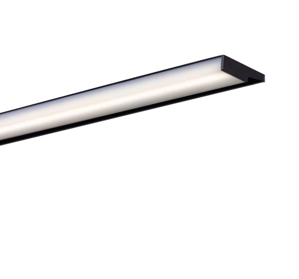 LED wall light Baho Sol 120 cm matt black