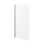 Mampara para bañera Baho Sion 1 hoja aluminio transparente