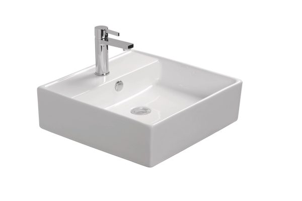 Lavabo Baho Loft 46,55x46,5 blanco brillo