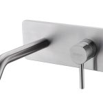 Grifo de lavabo empotrable Baho Acero