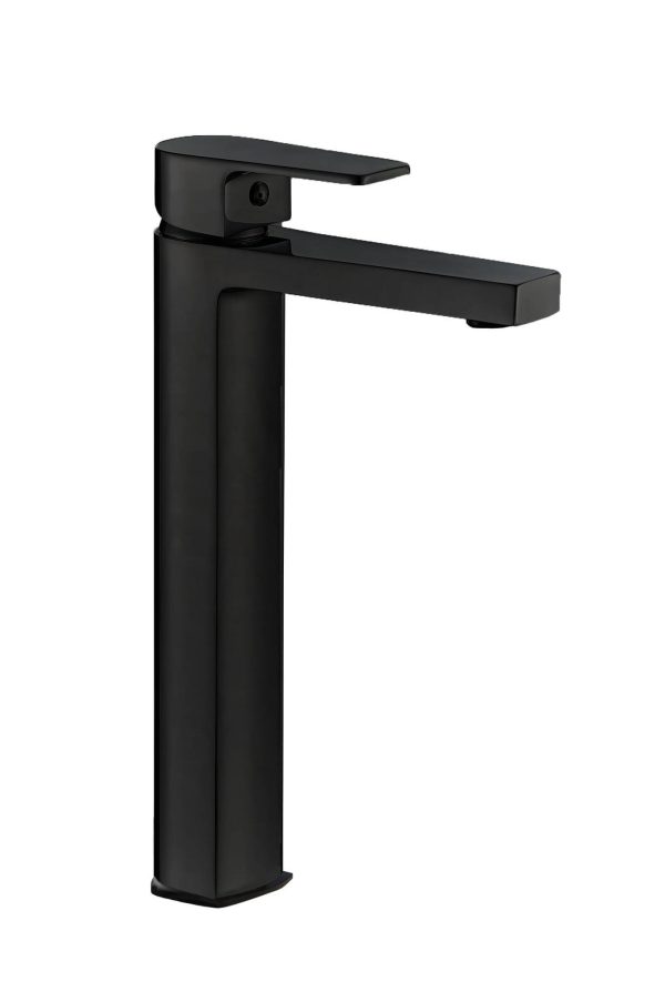 Basin tap high spout Baho Plano black