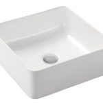 Lavabo Baho Montclair 36×36 blanco brillo