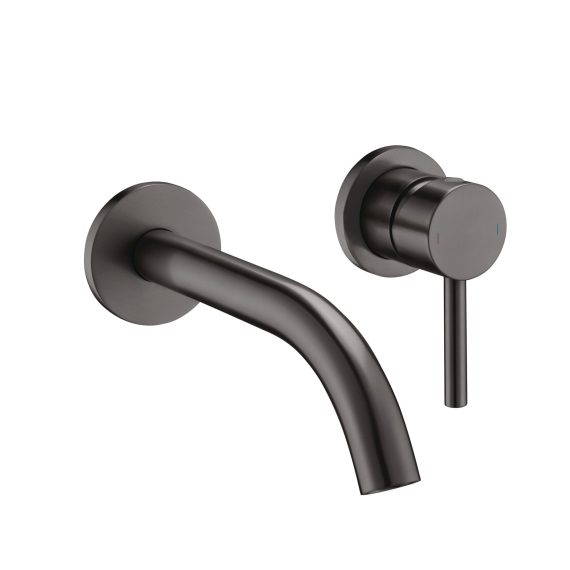 Grifo de lavabo empotrable Baho Rondo gunmetal
