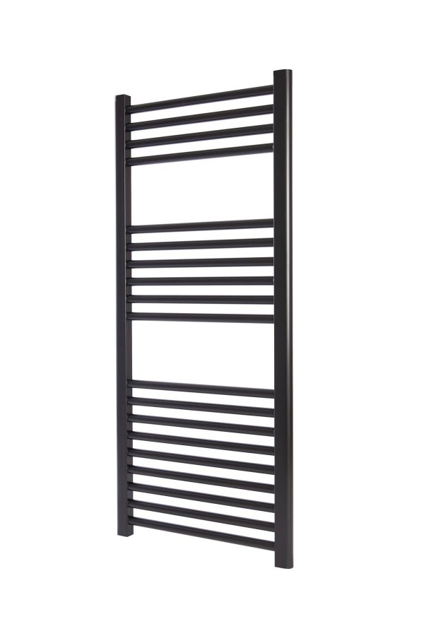 Radiador-toallero Baho Tacto negro 1120x500 agua