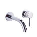 Grifo de lavabo empotrable Baho Rondo Cromo (2 piezas)