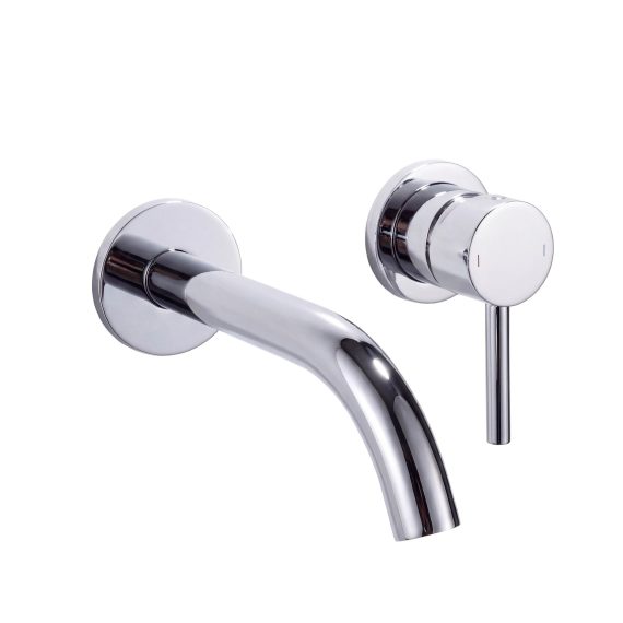 Grifo de lavabo empotrable Baho Rondo Cromo (2 piezas)