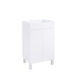 Mueble Baho Matty fondo reducido 2P a suelo 50 Blanco