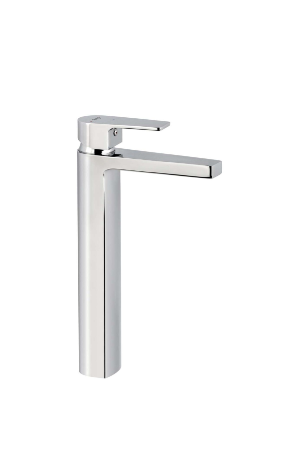 Grifo de lavabo caño alto Baho Plano cromo