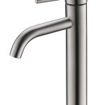 Grifo lavabo caño alto Baho Acero