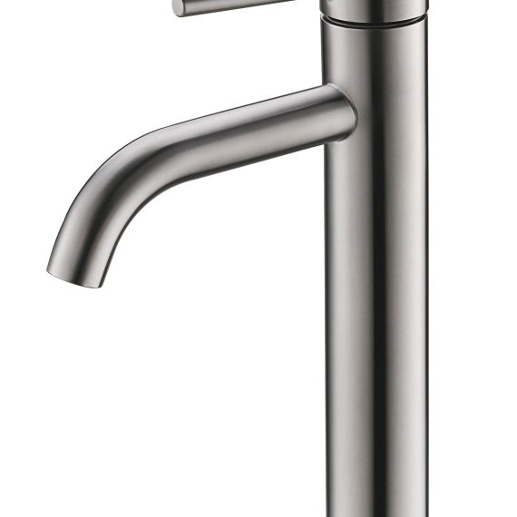 Grifo lavabo caño alto Baho Acero