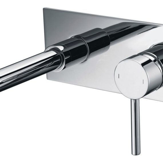 Grifo de lavabo empotrable Baho Rondo cromo