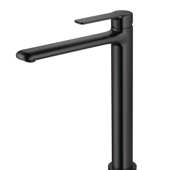 Grifo de lavabo Baho Aura caño alto negro mate