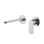 Grifo de lavabo empotrable Baho Otto acero cepillado