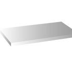 Tapa para mueble Baho Lucca-Frame 100 blanco mate