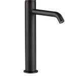 Grifo de lavabo caño alto Baho Rondo negro