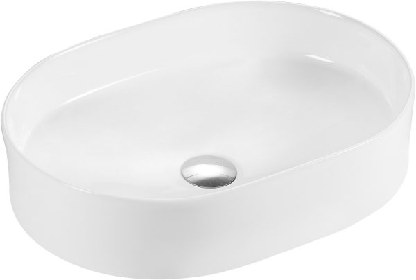 Waschbecken Ópalo Baho oval Durchm.40,5 Weiß glänzend
