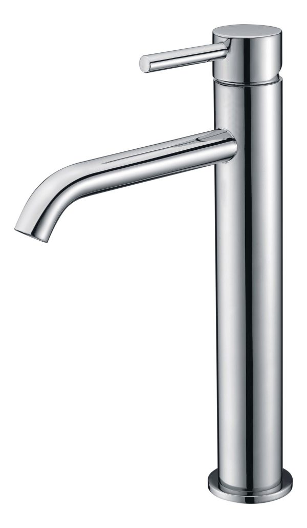Grifo de lavabo caño alto Baho Rondo cromo