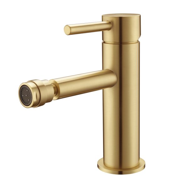 Bidetarmatur Baho Rondo Gold gebürstet