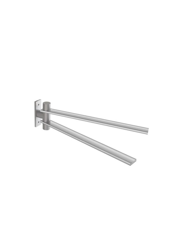 Doppel-Handtuchhalter schwenkbar Baho Eyra 30 Chrom