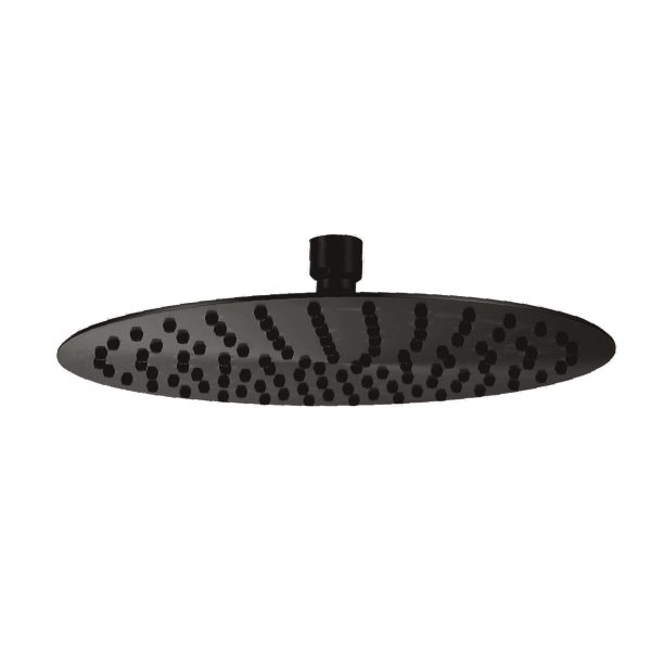 Rociador extraplano Baho Rondo negro inox 30cm