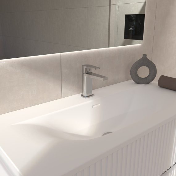 Grifo de lavabo Baho Plano cromo