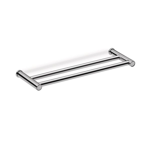 Toallero barra doble Baho Dott 40 cm cromo