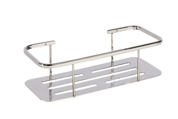 Pc. Shower caddy Baho straight polished stainless steel