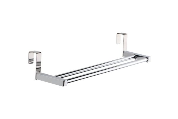 Toallero doble lateral para mueble Baho Side 35cm cromo