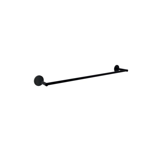 Toallero Baho Stick Round Negro Mate barra 40 cm (adhesivo)
