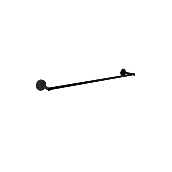 Handtuchhalter Baho Stick Round Schwarz Matt Stange 40 cm (selbstklebend)