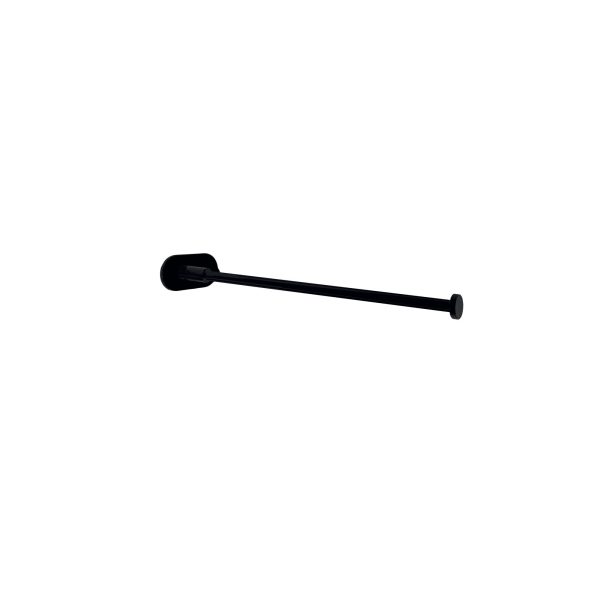 Handtuchhalter frontal Baho Stick Round Schwarz Matt 30 cm