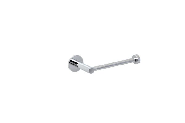 Portarrollos lateral Baho Stick Round cromo sin tapa (adhesivo)
