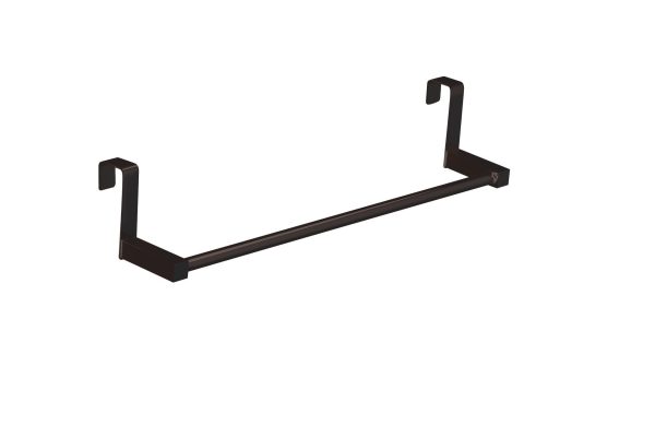 Toallero Baho Robe para mueble 35cm negro mate